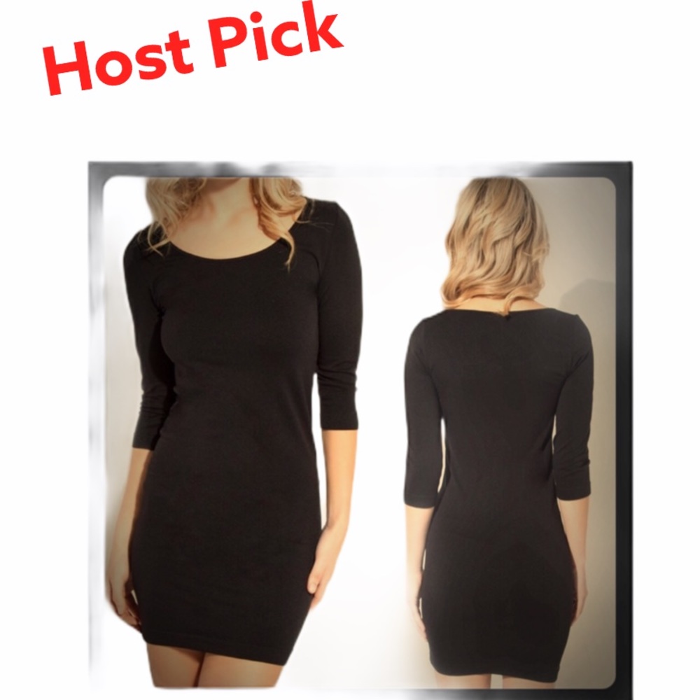 🍀 Black Seemlees Dress 🍀 - Picture 2 of 5